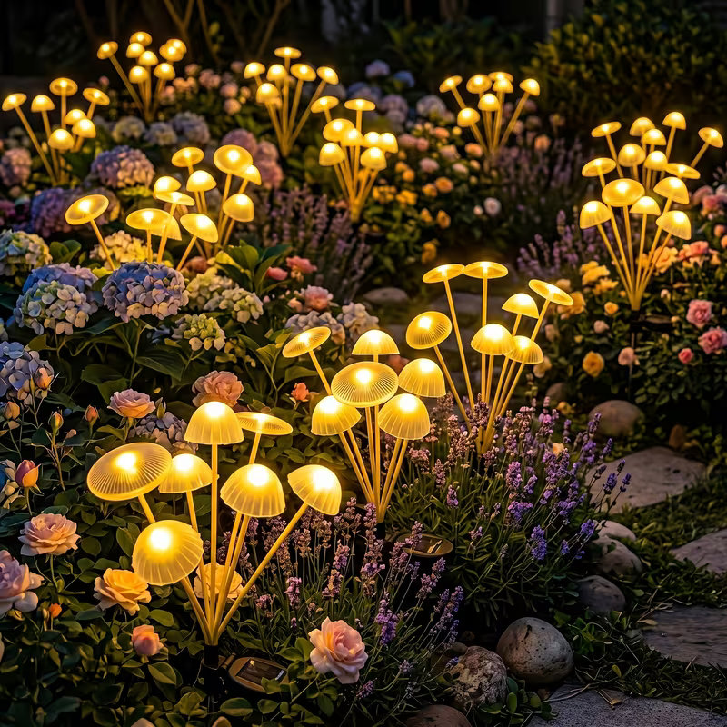 Lámpara Solar con Forma de Med - Outdoor Lighting Jellyfish reseña y precio