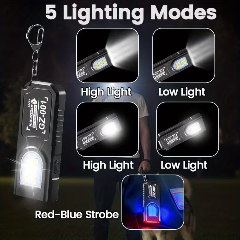 Mini linterna LED COB con llav - Outdoor Lighting Guide reseña y precio